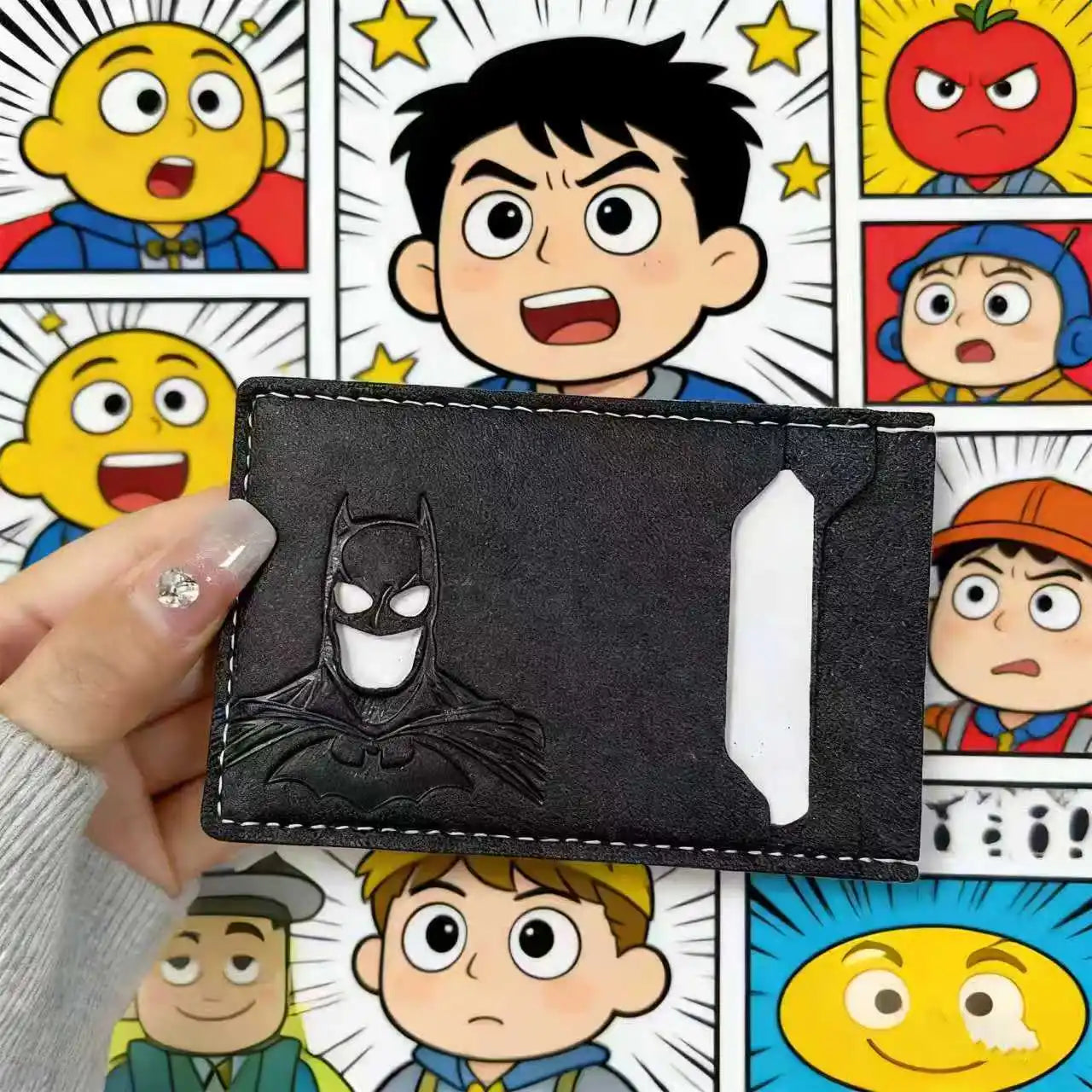 Superhero Leather ID Holder