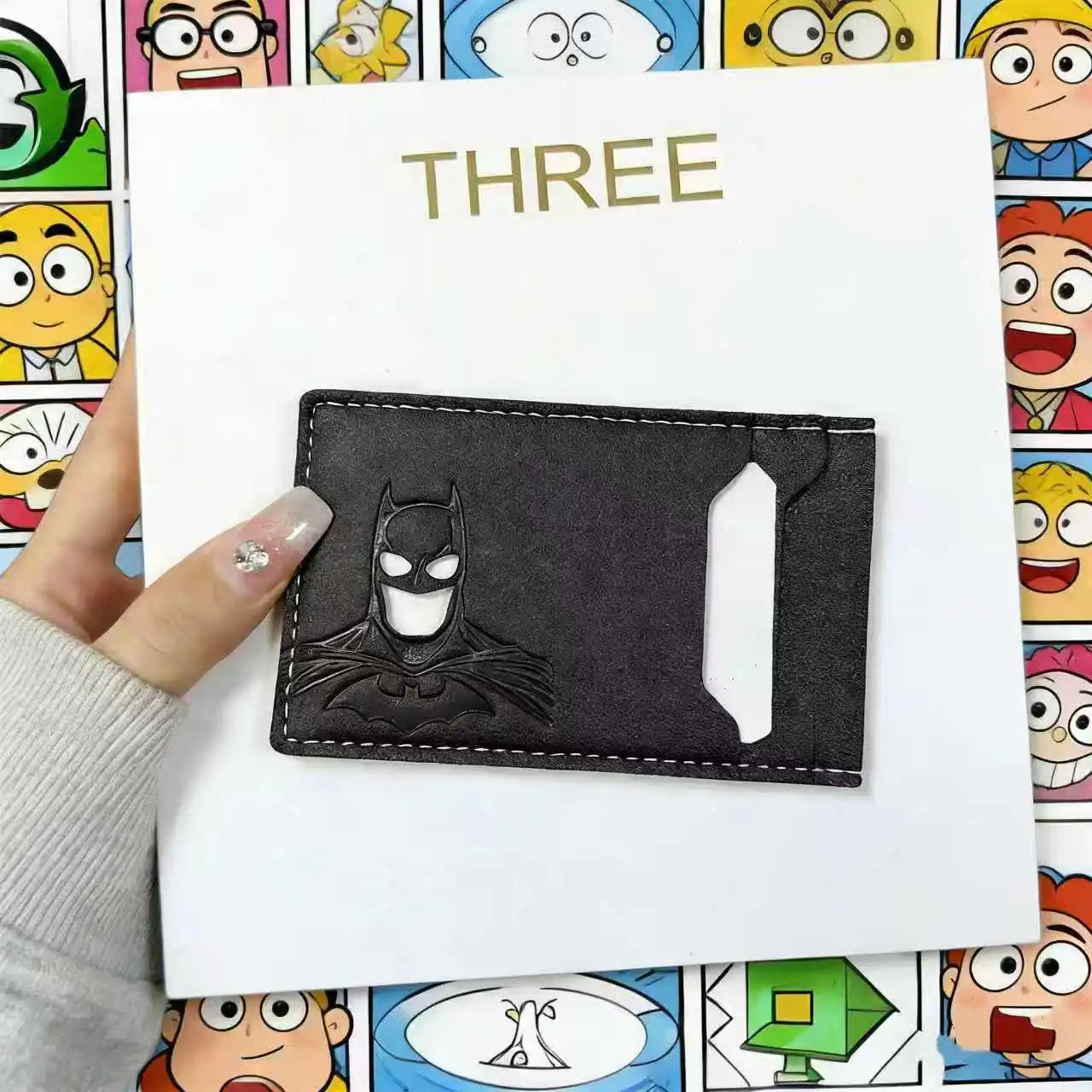 Superhero Leather ID Holder